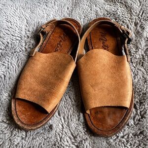 Matisse Julio Brown Leather Gladiator Women’s Sandals